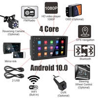 Universal 4/8Core Autoradio 7 9 10 13 pulgadas pantalla táctil Radio Audio estéreo Android coche reproductor Multimedia para pantalla de coche