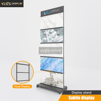 Support d'affichage vertical robuste pour carreaux, présentoir au sol pour échantillons de dalles de marbre et de quartz, modèle XXL10 pour salle d'exposition