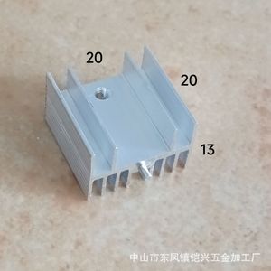 Aluminum <b>Heat</b> Sink 20x13x20 25mm For To220 Transistor Mosfet Schottky Thyristor Electron <b>Tube</b> Cooling - Product Image 4