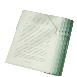 Usine en gros en gros A4 couverture de rapport en plastique Transparent avec dossier de fichier de présentation de barre de colonne vertébrale d'affaires coulissante - Product Image 5