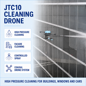 โดรนทำความสะอาดระยะไกล เครื่องฉีดน้ำแรงดันสูง UAV อุปกรณ์ล้างกระจกผนังม่าน เทคโนโลยีสำหรับสถานที่อุตสาหกรรม - Product Image 1