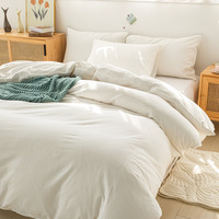 Parure de lit en satin 100% coton de haute qualité, linge de lit d'hôtel