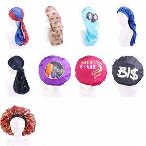 Bonnet de nuit en satin doux personnalisé avec logo pour usage quotidien en extérieur, style tendance toutes saisons, vente en gros - Product Image 5