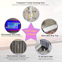 Nouvelle machine à crème glacée professionnelle de comptoir, saveur unique, pour glace molle, avec trémie de pré-refroidissement, écran tactile, haute capacité de production 1