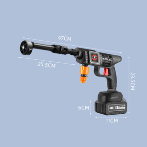Lavadora de Autos Portátil para el Hogar, <span class=keywords><strong>Pistola</strong></span> de Lavado de Autos Inalámbrica Inteligente de Alta Presión de 150 Bares, Potencia de 200W/300W para Uso en Exteriores - Product Image 1