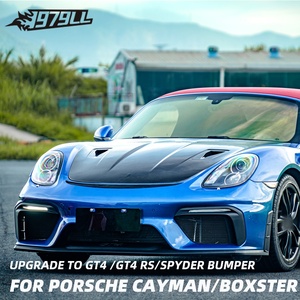 [1979LL] Kit de Carrocería para Porsche Cayman <span class=keywords><strong>Boxster</strong></span> <span class=keywords><strong>981</strong></span> de 2013, 2014 y 2015 con Parachoques Delantero, Actualización a Kits de Carrocería GT4RS Spyder - Product Image 4