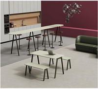 Bureau de travail extensible moderne avec cadre en métal (fer) QINGSHUAI QS-120, bureau debout