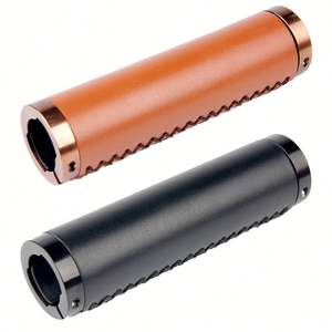 2023 vélo pliant verrouillable en cuir PU couverture de guidon cousu à la main VTT couverture de guidon <span class=keywords><strong>Vintage</strong></span> poignée vélo guidon poignées - Product Image 3