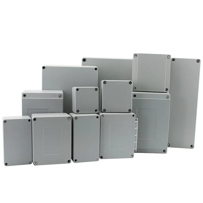 Boîte de jonction électronique étanche et personnalisée, boîtier en métal, coque en aluminium, fabricant, pièces, IP66, IP67