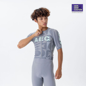 High Quality Custom Men's Cycling Jersey Polyester Lightweight Breathable Quick Dry Four-Way Stretch OEM Cycling Clothing