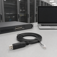 Câble console USB vers RJ45 FTDI FT232 de 1,8 m, cordon de débogage série pour commutateur, routeur, pare-feu, équipement réseau - Vente en gros