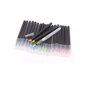 2023 24 Kleuren Dual Tip Penseel Pennen Art Marker Fijne Voering Penseel Tekening Aquarel Pennen Voor Het Kleuren Van Manga Kalligrafie