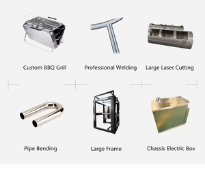 Oem/ODM thép không gỉ đồ nội thất đứng khung kim loại cấu trúc chế biến có thể điều chỉnh chân bàn tùy chỉnh gia công dịch vụ - Product Image 6