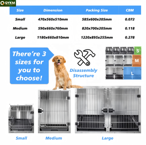 Cage d'exposition pour animaux de compagnie de qualité supérieure pour magasin de détail, design moderne avec roulettes verrouillables, facile à déplacer, pour mettre en valeur les animaux - Product Image 3
