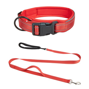 Correas tácticas reflectantes para perros grandes, arnés de nailon para mascotas con cuerdas para el pecho y los hombros, Correa y Collar para perros fáciles de usar - Product Image 3