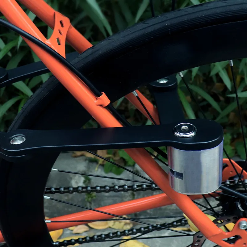 Yeni varış kryptonite bisiklet kilidi bisiklet kolu alarm bisikletleri ön gidon kilidi ile katlanır kilit