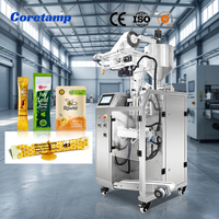 Machine de remplissage automatique en acier inoxydable, thermoscellage, sacs filetés, trois côtés, pour Ketchup, lait, miel liquide, petits sachets