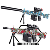 Pistola de Gel M249 en Oferta, Pistola de Gel Suave con Telescopio, Juguete de Pistola de Gel