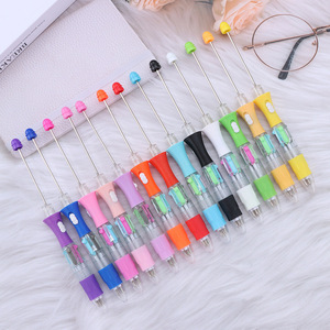 Four <strong>Color</strong> Light <strong>Pen</strong> Visible Transparent DIY Beaded Ballpoint <strong>Multi</strong> Function Student Gift Ready Stock Wholes - Product Image 2