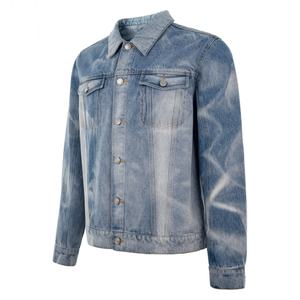 Chaqueta Vaquera Vintage para Hombre, Estilo Camionero Clásico, Lavado Ácido, Poliéster/Algodón, Estilo Urbano Y2K, Tendencias Retro, Vanguardista - Product Image 2