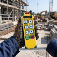 Nuevo Control Remoto Inalámbrico para Grúas ECD-6D de 8 Canales, 380V 110V, de Velocidad Única, Código Fijo, Impermeable y Anti-Golpes
