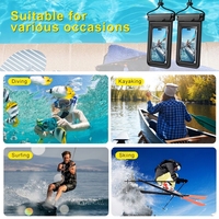 Étui de téléphone étanche professionnel IPX8 avec joint de verrouillage triple couche pour la plongée, le surf et la natation