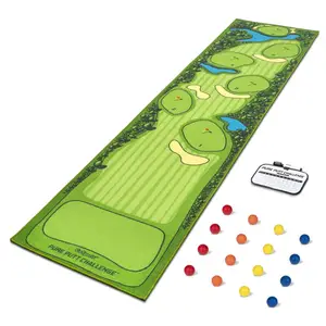 Groothandel Golf Turf Putting Green Training Hulp Rijden Mat 3 In 1 Putting Oefenvloer Tapijt Voor Simulator Raken Golfmat