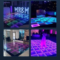 Piste de danse LED extérieure durable, panneau de piste de danse LED de qualité commerciale pour hôtel, fête à la piscine et complexe hôtelier