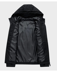 Men Hooded Jacket Windbreaker Fashion Male Jacket <b>Coat</b> Streetwear Overcoat Harajuku Mens Clothing Large Size J0122 - Product Image 4
