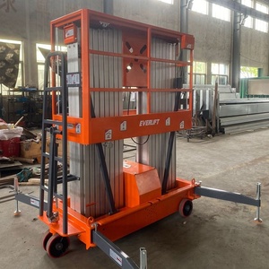 Harga Murah <span class=keywords><strong>Platform</strong></span> kerja Aerial Aluminium tiang ganda 6 M 8m 10m 12 M 200kg <span class=keywords><strong>Platform</strong></span> kerja tinggi listrik untuk grosir - Product Image 3