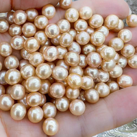 Perles d'eau douce naturelles teintées Muses Jewels, grande réduction, perles rondes colorées de 7 mm à 8 mm, perles pour la fabrication de bijoux
