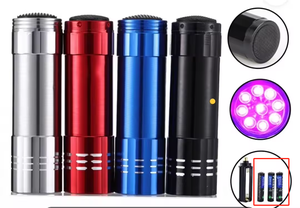 Cầm tay đèn pin 9 Led Mini Light <span class=keywords><strong>Torch</strong></span> Đèn pin uv tia cực tím đèn pin - Product Image 3