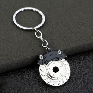 Porte-clés en métal rotatif avec pendentif disque de frein, étrier de frein et plaquettes de frein, modèle automobile, vente en gros - Product Image 5