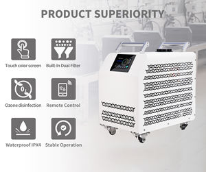 جهاز تبريد حمام الثلج للتعافي مع ضاغط R410A ومضخة أوتوماتيكية وفلتر، 1 حصان، خيار التسخين، تحكم عن بعد للاستخدام الخارجي - Product Image 5