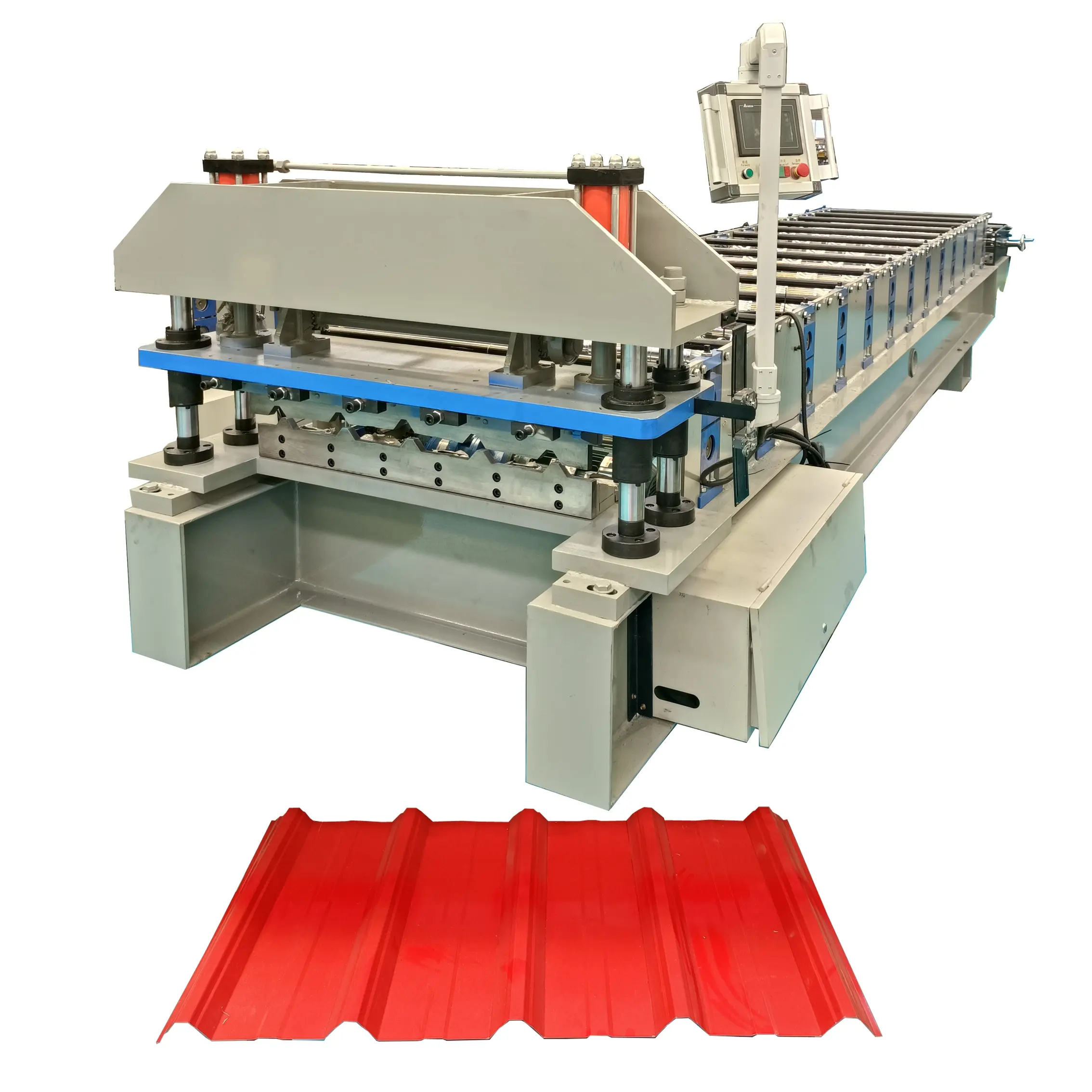 Indonesian standards metal trapezoidal roofing sheet roll forming machine