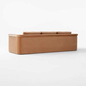Sassanid OEM Best Seller Indoor Sofa Mardones 103&quot; Camel Brown Velvet Lounge Sofa - Product Image 4