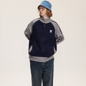 Suéter de Punto Personalizado de Invierno, 100% Algodón, Bordado a la Moda, con Cuello Alto y Cremallera, Talla Grande, Unisex - Product Image 4