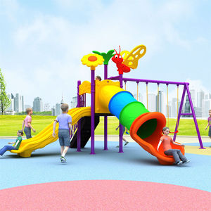 Equipo de patio de recreo competitivo de alta calidad, tobogán de plástico para exteriores de poste de 76 mm para <span class=keywords><strong>restaurante</strong></span> y parque de atracciones - Product Image 2