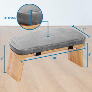 Portable Design Natural Bamboo Ergonomic Foldable <strong>Meditation</strong> Bench, Seiza Kneeling <strong>Stool</strong> - Product Image 4