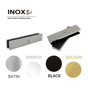 Стеклянные перила зажим современные закаленные стеклянные перила 180 градусов нержавеющая сталь стекло зажим - Product Image 1