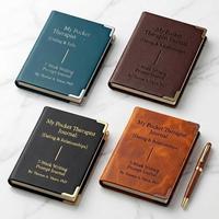 Carnet A5 personnalisé à couverture rigide en cuir, planificateur Loi d'Attraction, reliure spirale cousue, cadeau