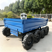 Nouveau mini-dumper électrique tout-terrain en acier, véhicule de transport sur chenilles autonome, garantie 3 ans pour l'agriculture et la restauration
