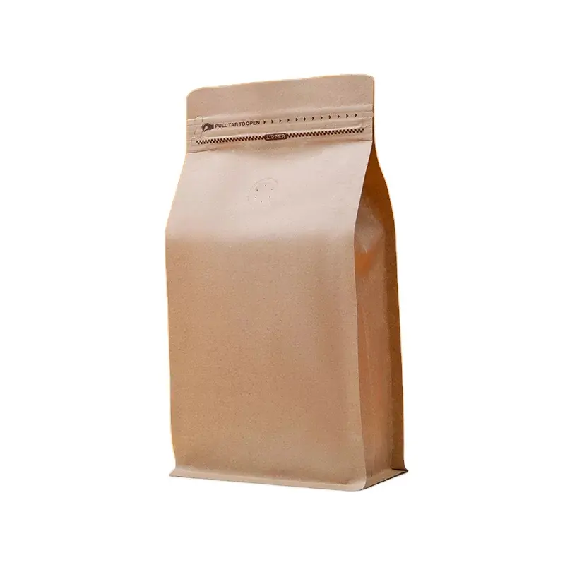 Özelleştirme kağıt ayakta duran torba ambalaj özelleştirme çay kahve çekirdeği torbası poşet