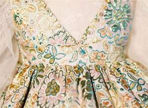 子供用プロムプリンセススカートレース子供用長袖プリントパーティードレスベビーガールドレス - Product Image 5