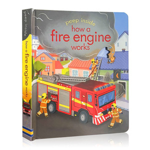 Peep personalizzato all'interno di <span class=keywords><strong>come</strong></span> funziona un motore antincendio 3D lembo inglese libro di cartone per bambini libro illustrato di educazione precoce - Product Image 1