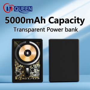 Batería Externa Magnética Inalámbrica Transparente Mini de 5000 mAh, Carga Rápida de 20 W, Portátil para iPhone 15 14 13 - Product Image 3