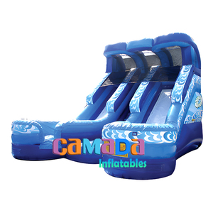 Glissière gonflable de saut de glissière géante de qualité commerciale glissières gonflables commerciales humides/sèches pour des enfants et des adultes - Product Image 3