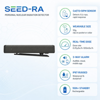 Detector de Núcleos Bluetooth SEED-RA CsI SiPM X Gamma con Alarma por Aplicación para Smartphone, 50g, IP67, 100h, Dosímetro Personal Portátil