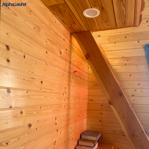 Casetta <span class=keywords><strong>in</strong></span> Legno Stile <span class=keywords><strong>Bungalow</strong></span> Americano Tradizionale per Giardino e Campeggio con Tettoia per Auto, Adatta per Ville - Product Image 3
