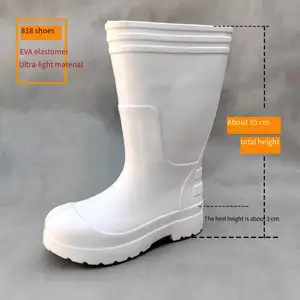 Light Cotton EVA Cotton Rain Boots Men's And Women's Non-slip Oil-resistant Work Rain Boots Unisex Waterproof